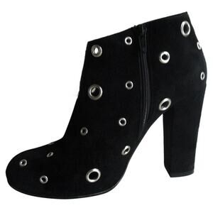 Opening Ceremony Grommet Ankle Boots Black Suede